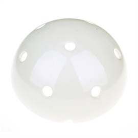 Hvid blank keramik loftrosette m/ 7 udtag